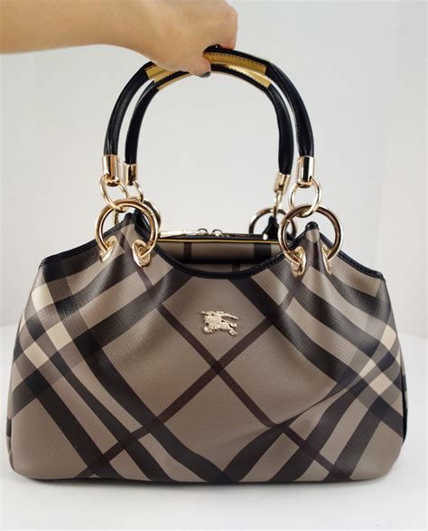 burberry replica real leather canvas